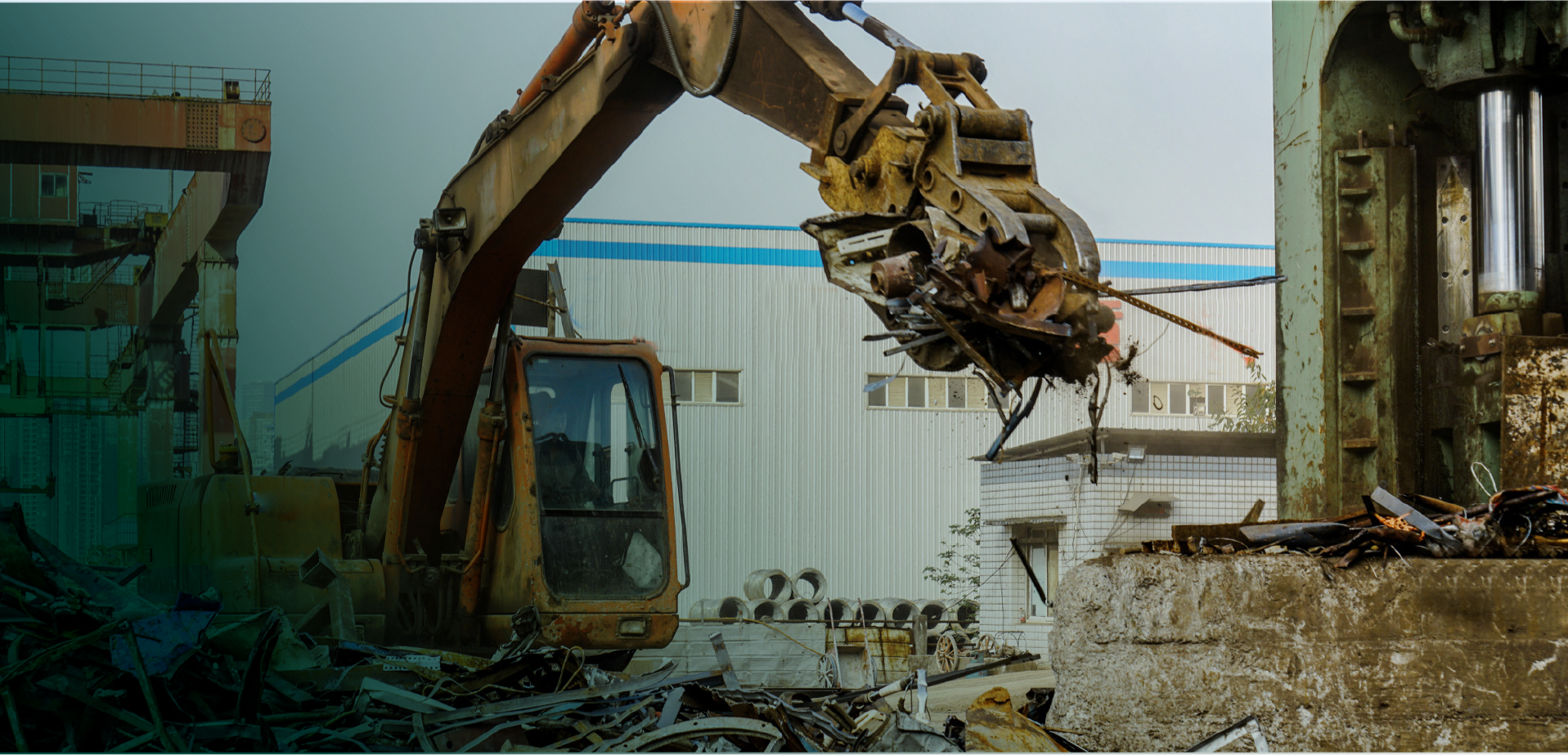 Metal recycling facility