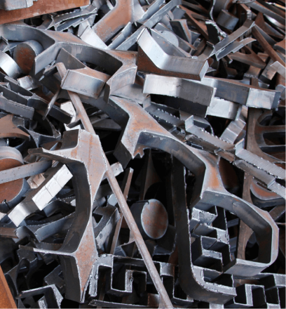 Metallic scrap detail