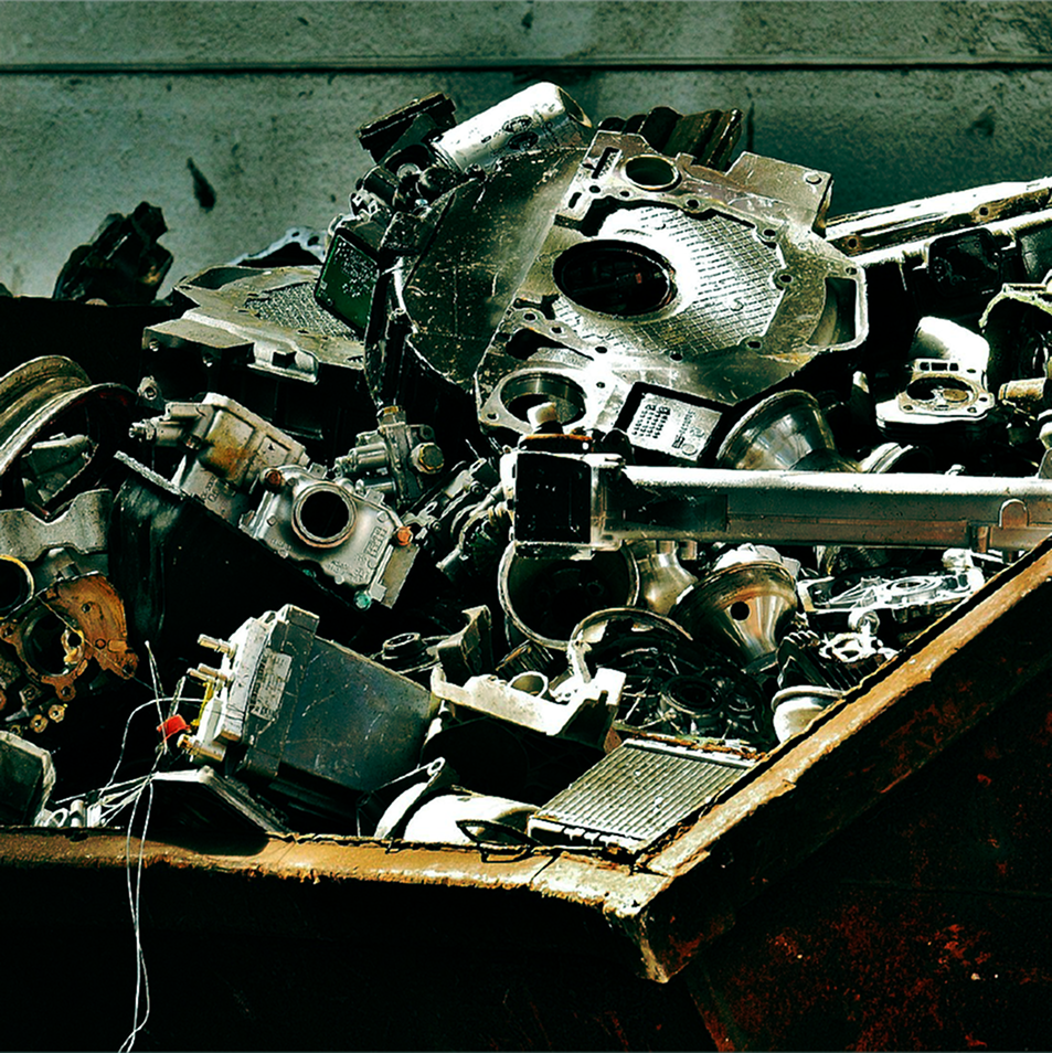 Scrap metal and industrial parts